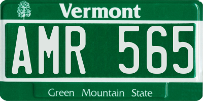 VT license plate AMR565