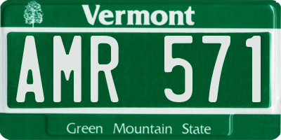 VT license plate AMR571