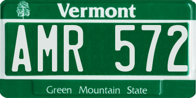 VT license plate AMR572