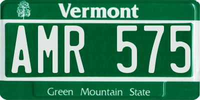 VT license plate AMR575
