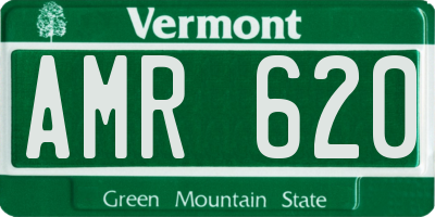 VT license plate AMR620