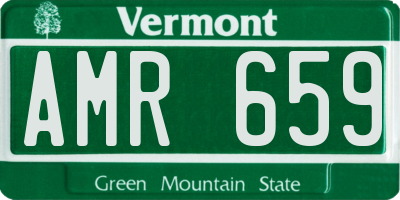 VT license plate AMR659