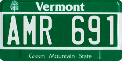 VT license plate AMR691