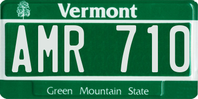 VT license plate AMR710