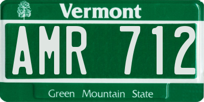 VT license plate AMR712
