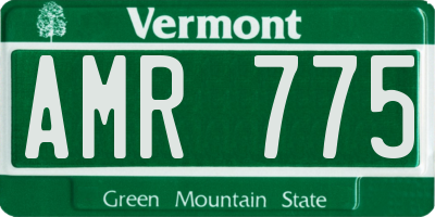 VT license plate AMR775