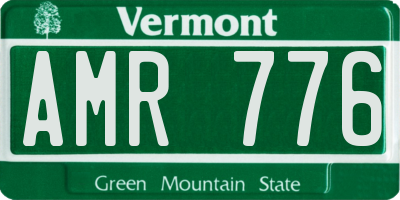 VT license plate AMR776