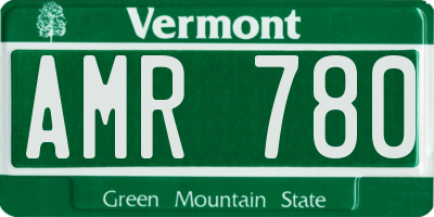 VT license plate AMR780