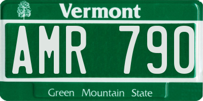 VT license plate AMR790