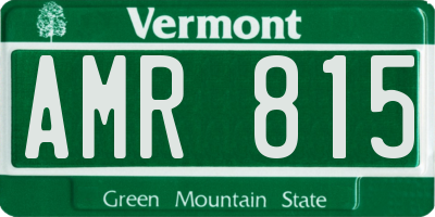 VT license plate AMR815