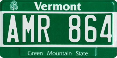 VT license plate AMR864