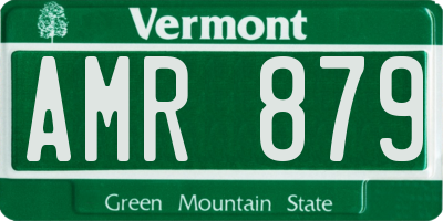 VT license plate AMR879
