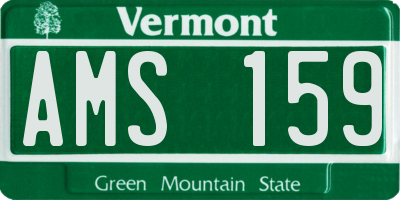 VT license plate AMS159