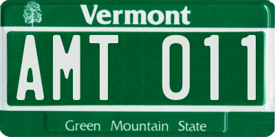 VT license plate AMT011
