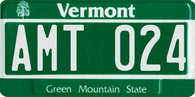 VT license plate AMT024