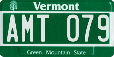 VT license plate AMT079