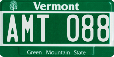 VT license plate AMT088