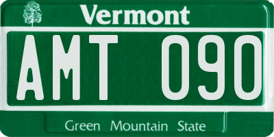 VT license plate AMT090