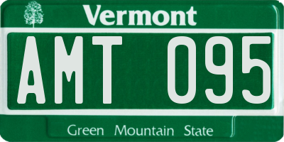 VT license plate AMT095
