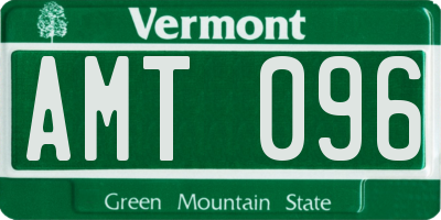 VT license plate AMT096