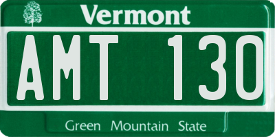 VT license plate AMT130
