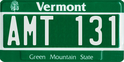 VT license plate AMT131