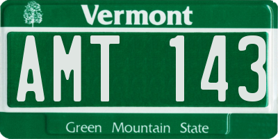 VT license plate AMT143
