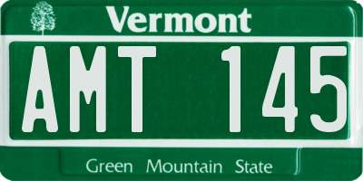 VT license plate AMT145