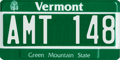 VT license plate AMT148