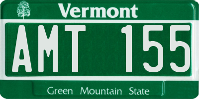 VT license plate AMT155