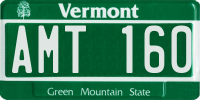 VT license plate AMT160