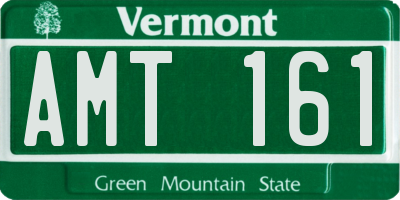VT license plate AMT161