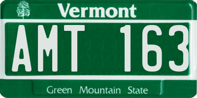 VT license plate AMT163