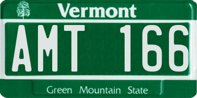 VT license plate AMT166