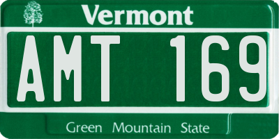 VT license plate AMT169
