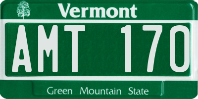 VT license plate AMT170