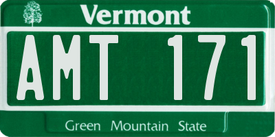 VT license plate AMT171