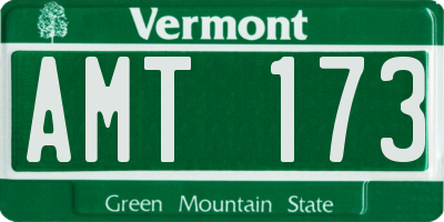 VT license plate AMT173