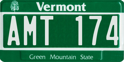 VT license plate AMT174