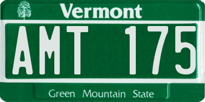 VT license plate AMT175