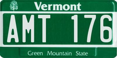 VT license plate AMT176