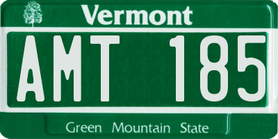 VT license plate AMT185