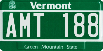 VT license plate AMT188
