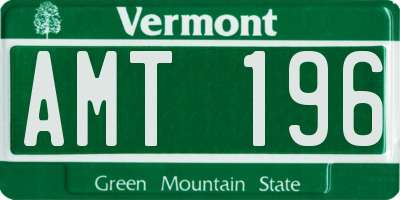 VT license plate AMT196