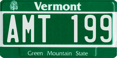 VT license plate AMT199