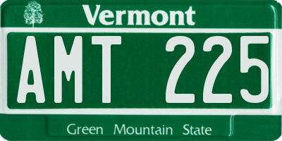 VT license plate AMT225