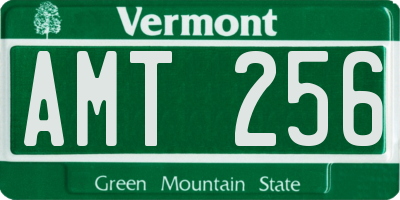 VT license plate AMT256