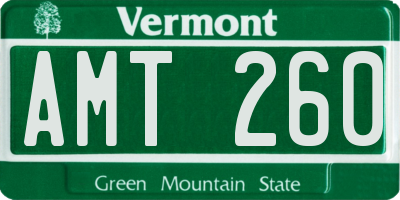VT license plate AMT260