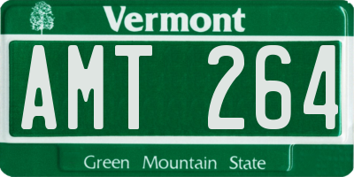 VT license plate AMT264
