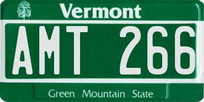 VT license plate AMT266
